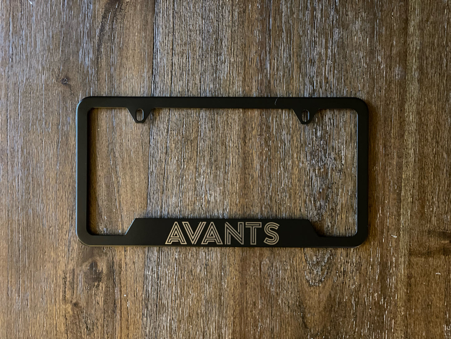 Avants Metal License Plate Frame